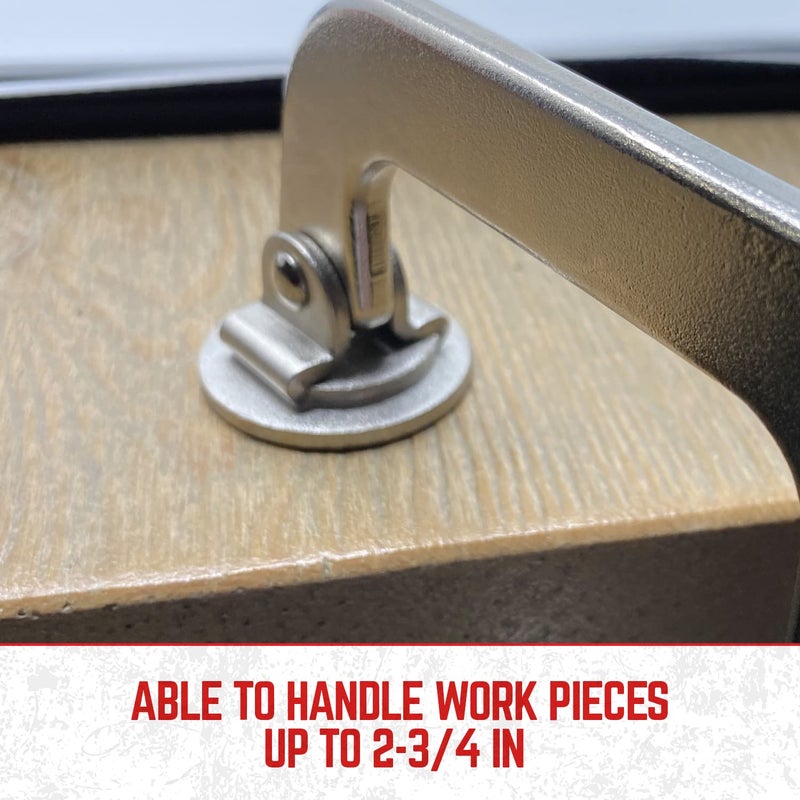 SANDOR 3" Metal Face Clamps for Woodworking - (Pack of 2) Heavy Duty C-Type Wood Clamp Tools with Ergonomic Grip for DIY, Pocket Hole Joinery, Cabinetry, Welding, Carpentry - Image 3